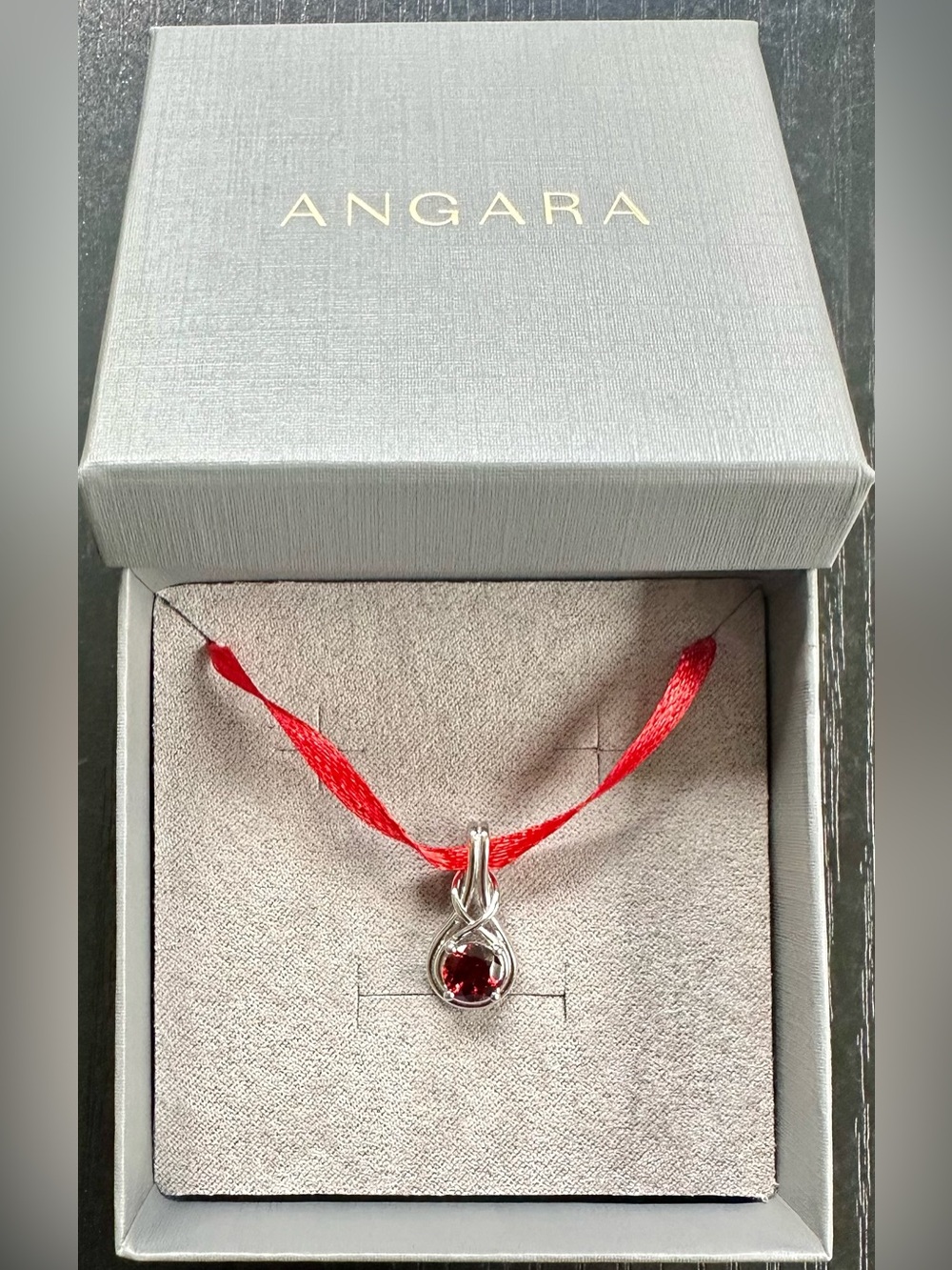Angara Red Garnet Pendant